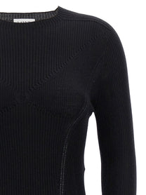 LANVIN Ribbed Sweater Black