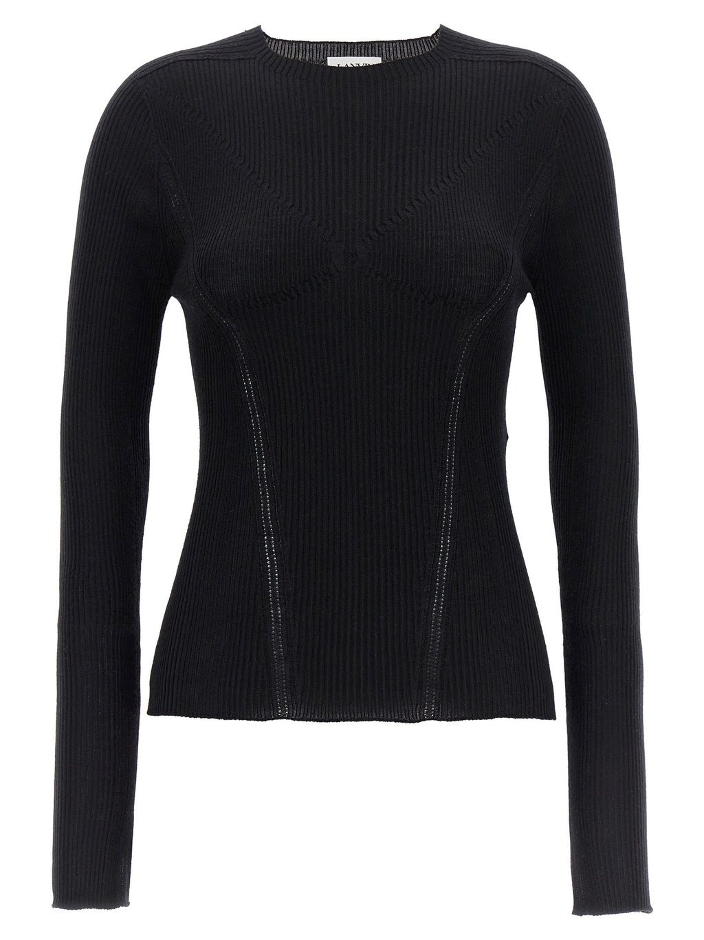 LANVIN Ribbed Sweater Black
