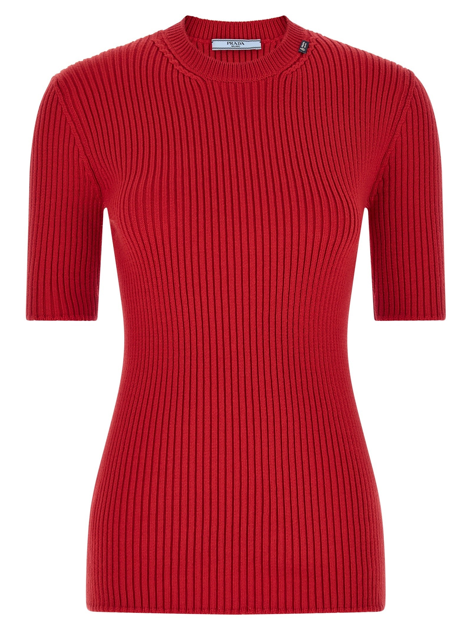 PRADA Ribbed Sweater Red