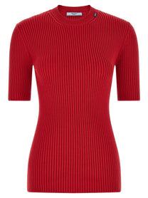 PRADA Ribbed Sweater Red