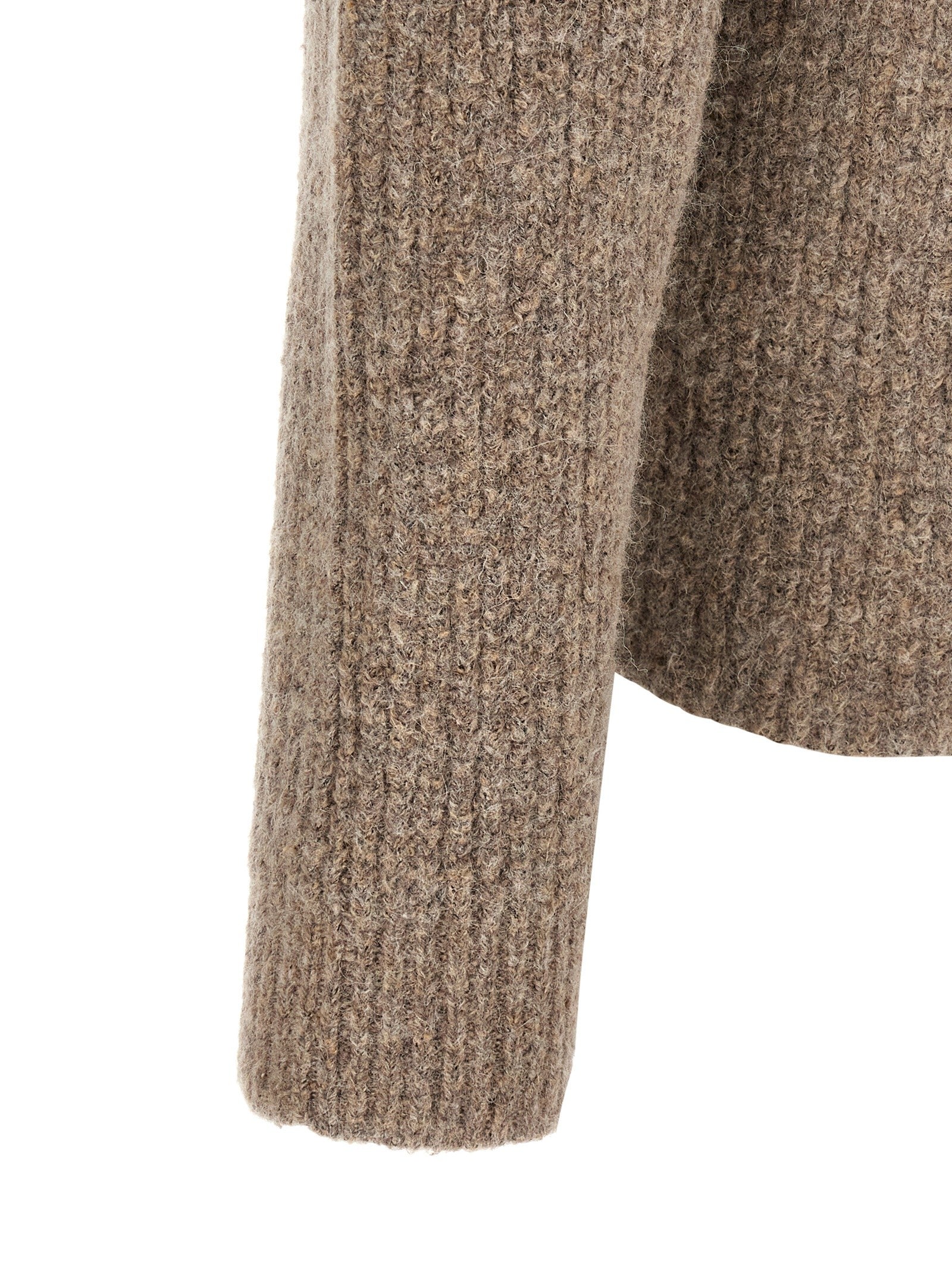 Roberto Collina Ribbed Sweater Beige