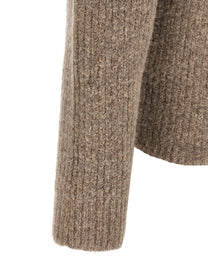 Roberto Collina Ribbed Sweater Beige