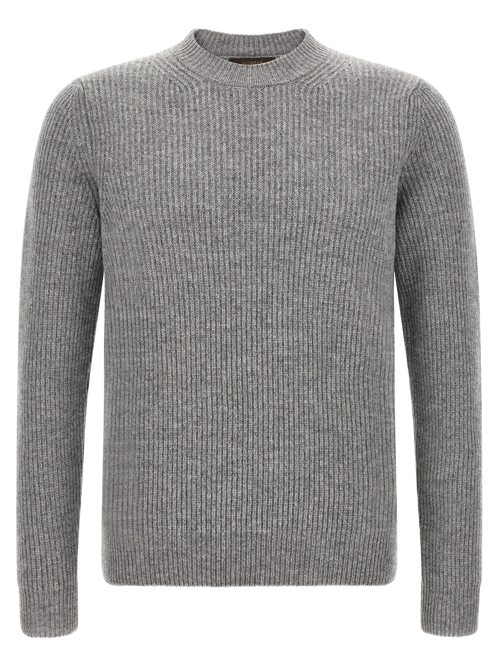 Zanone Ribbed Sweater Grey