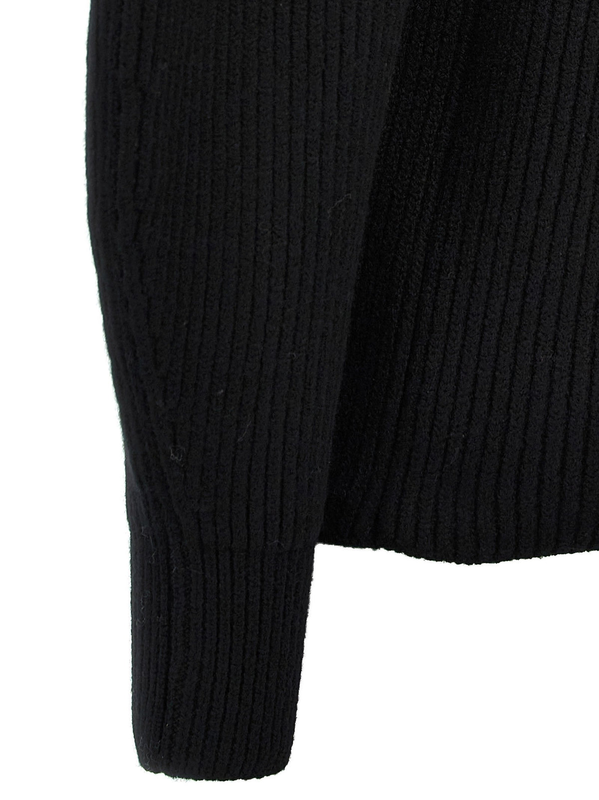 Jil Sander Ribbed Sweater Black