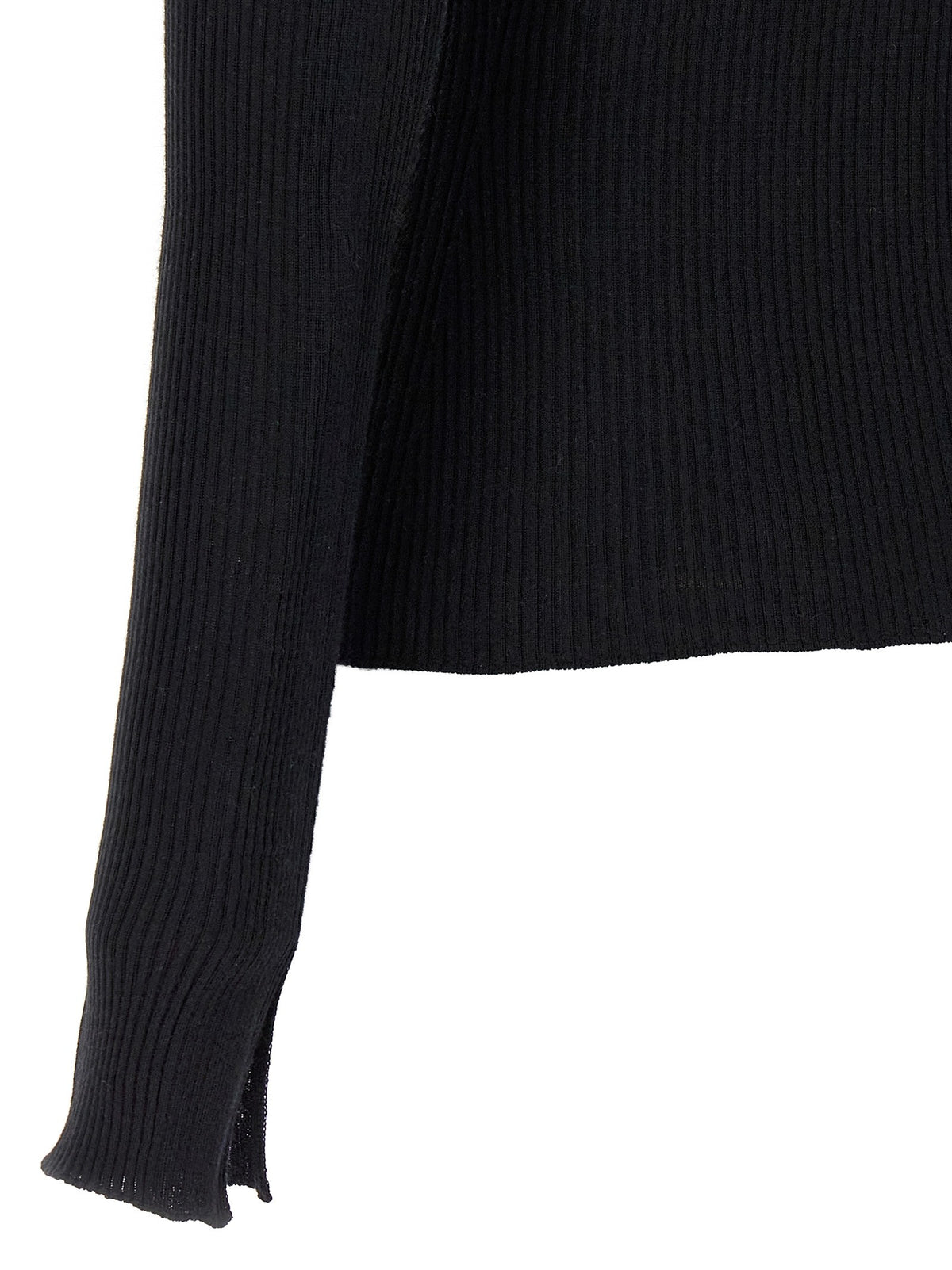 LANVIN Ribbed Sweater Black