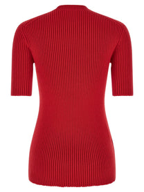PRADA Ribbed Sweater Red