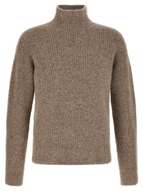 Roberto Collina Ribbed Sweater Beige