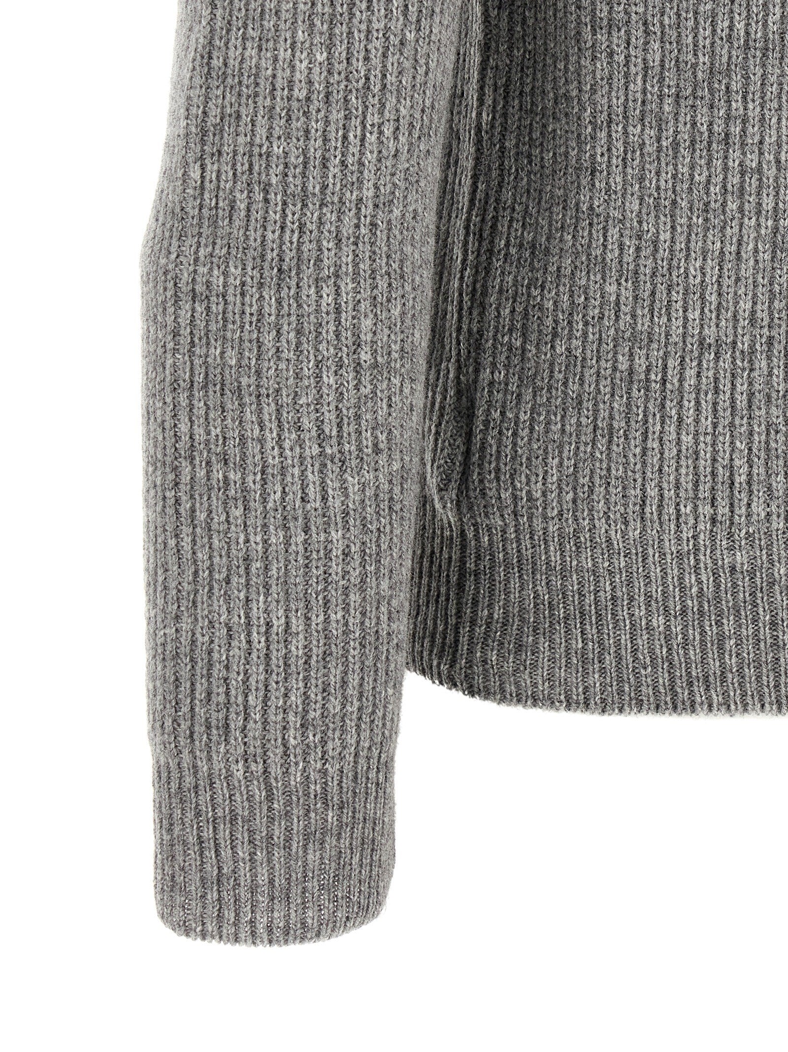 Zanone Ribbed Sweater Grey