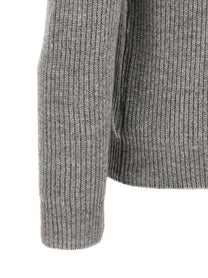 Zanone Ribbed Sweater Grey