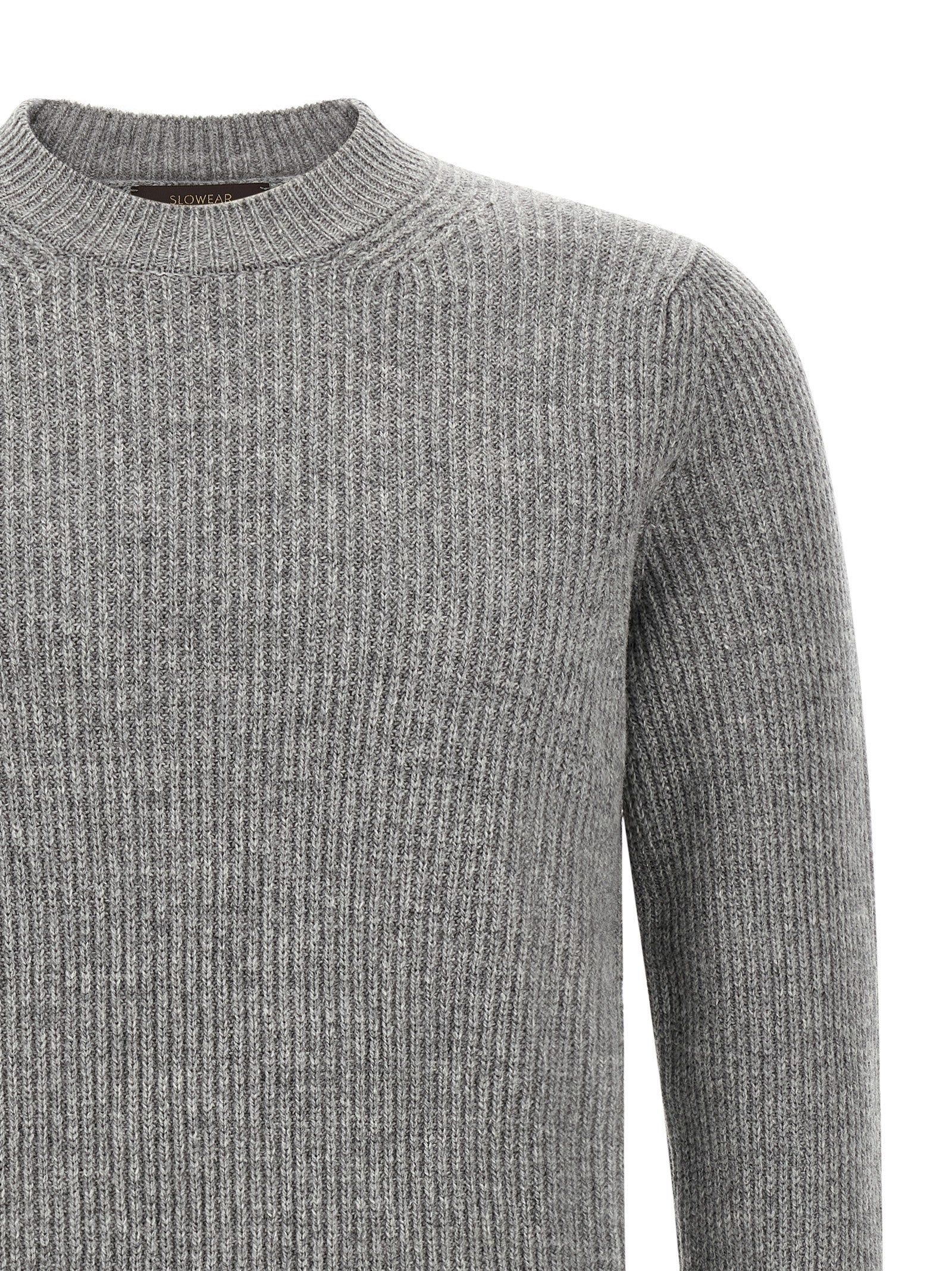 Zanone Ribbed Sweater Grey