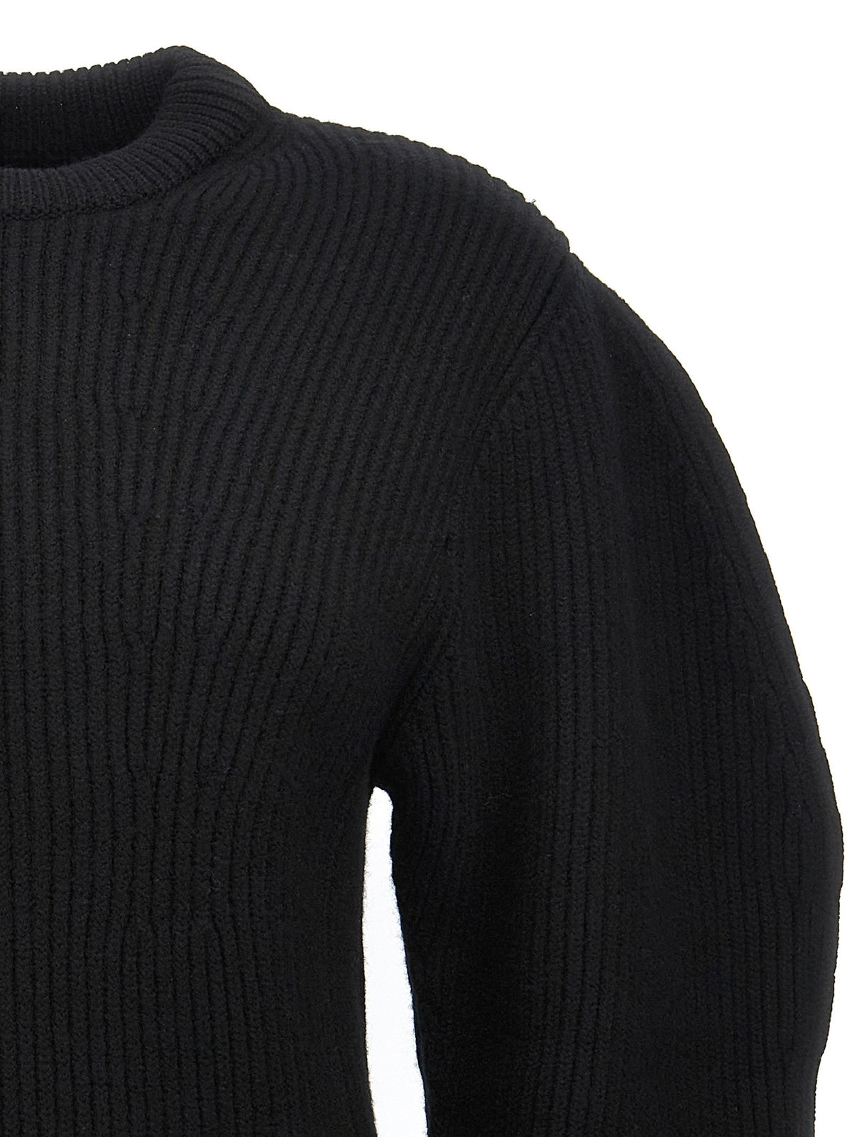 Jil Sander Ribbed Sweater Black