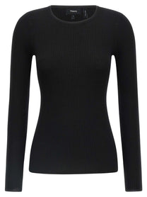 Theory Ribbed Sweater Black