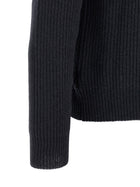 Zanone Ribbed Sweater Blue, view 4