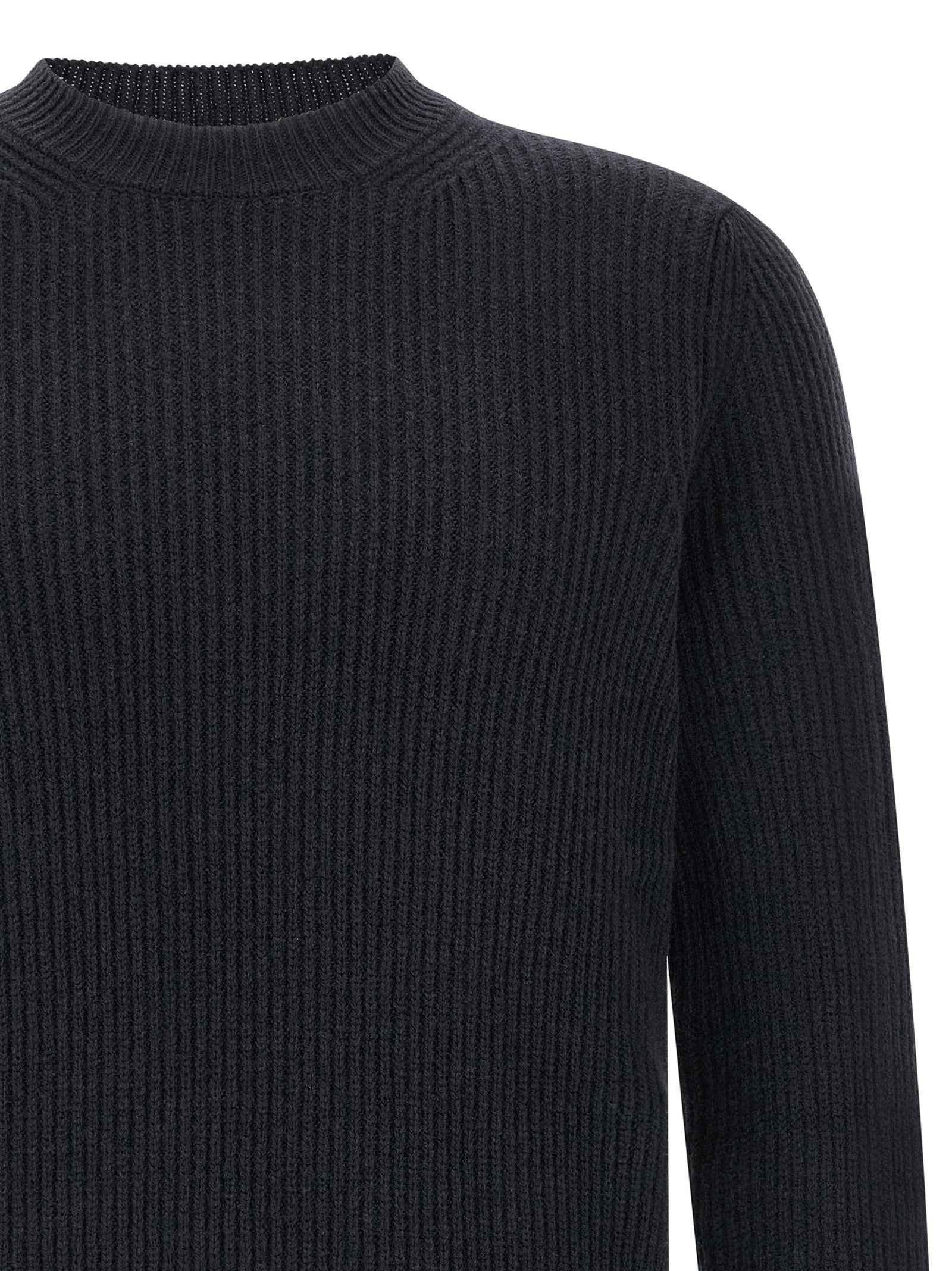 Zanone Ribbed Sweater Blue