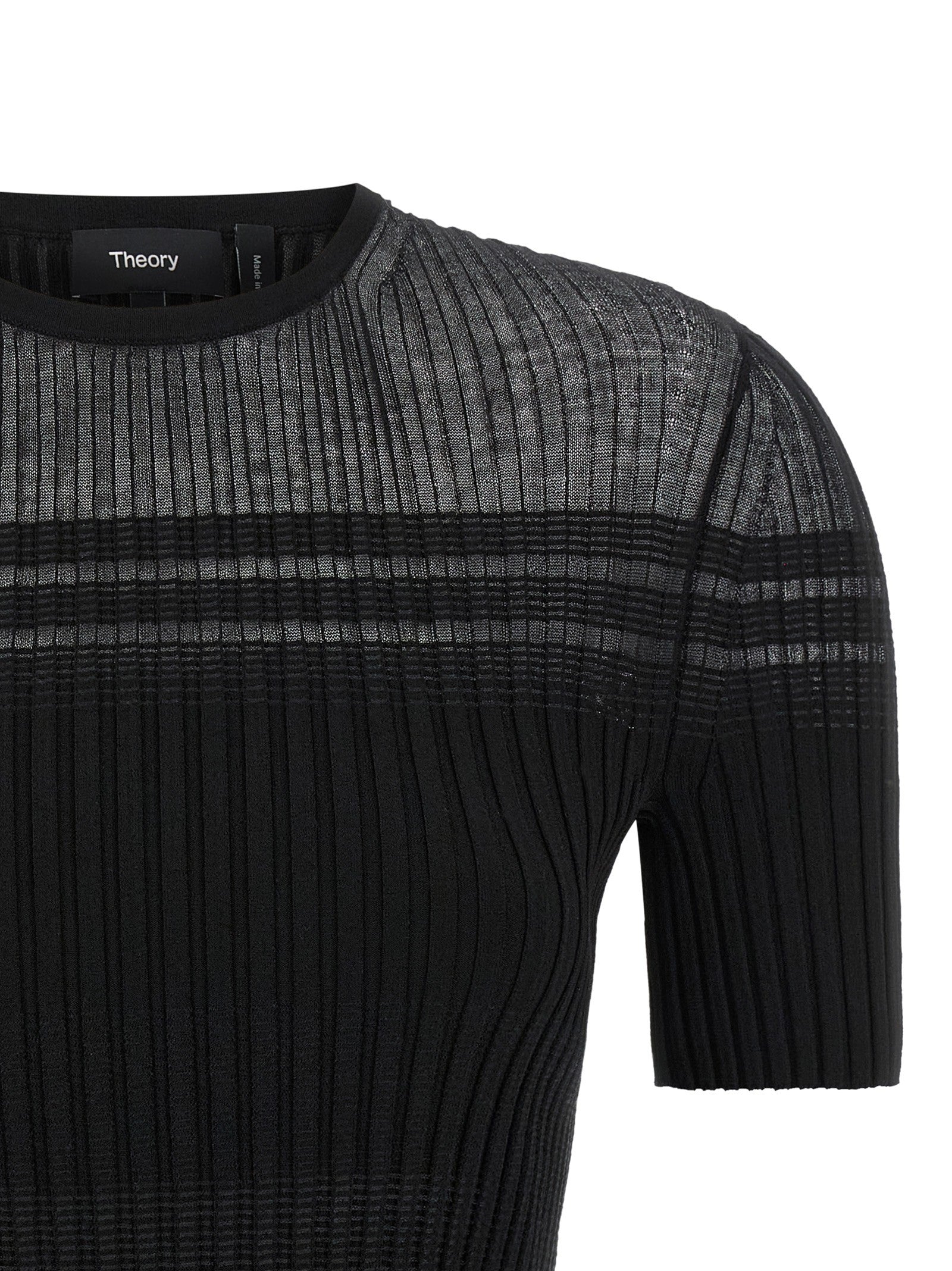 Theory Ribbed Shirt Black