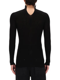 Rick Owens Men's Ribbed Tabard Knit Black