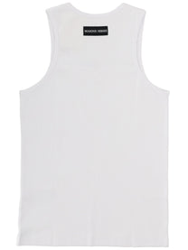 Marine Serre Men's Ribbed Tank Top White