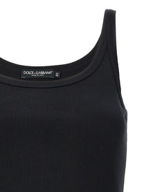 Dolce &amp; Gabbana Ribbed Tank Top Black