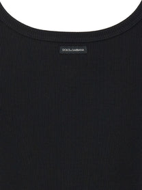 Dolce &amp; Gabbana Ribbed Tank Top Black