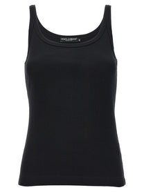 Dolce &amp; Gabbana Ribbed Tank Top Black
