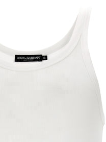 Dolce &amp; Gabbana Ribbed Tank Top White