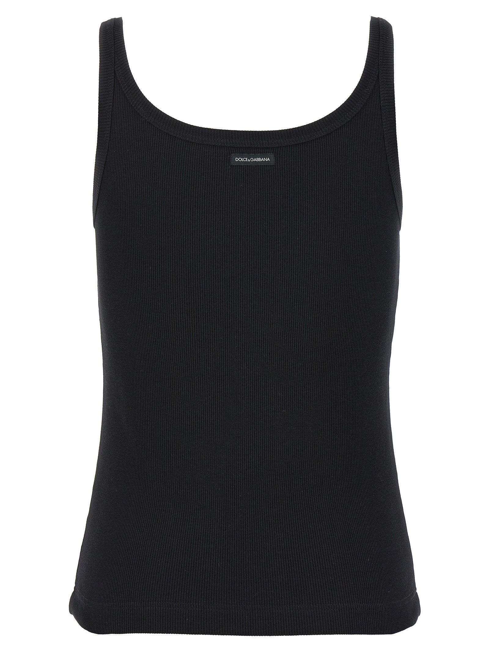 Dolce &amp; Gabbana Ribbed Tank Top Black