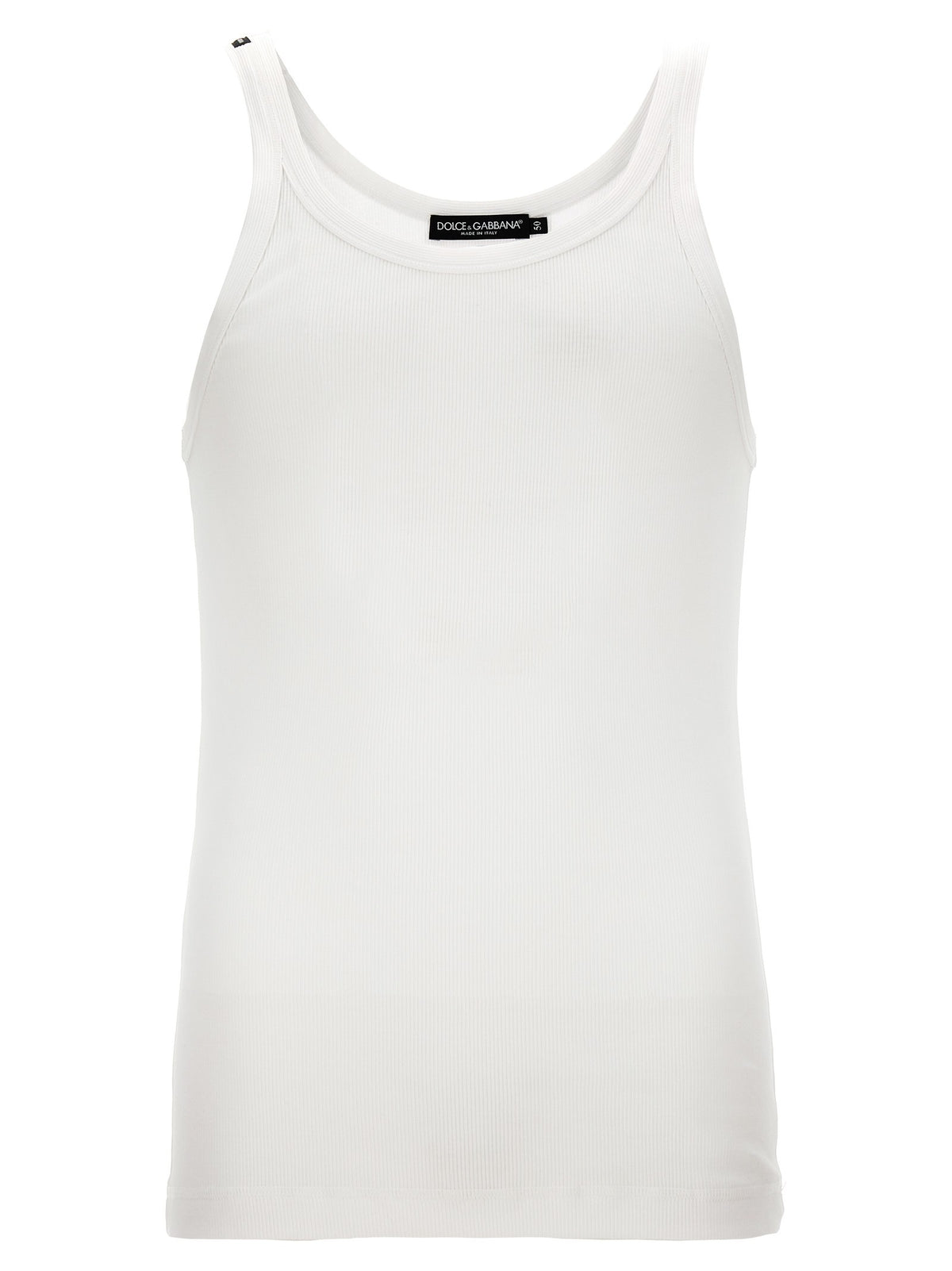 Dolce &amp; Gabbana Ribbed Tank Top White