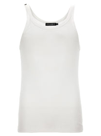 Dolce &amp; Gabbana Ribbed Tank Top White