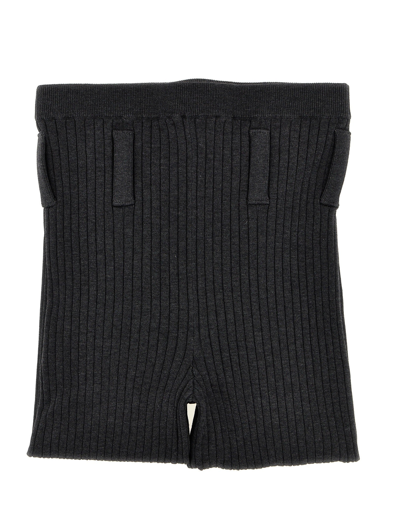PRADA Ribbed Tights Grey