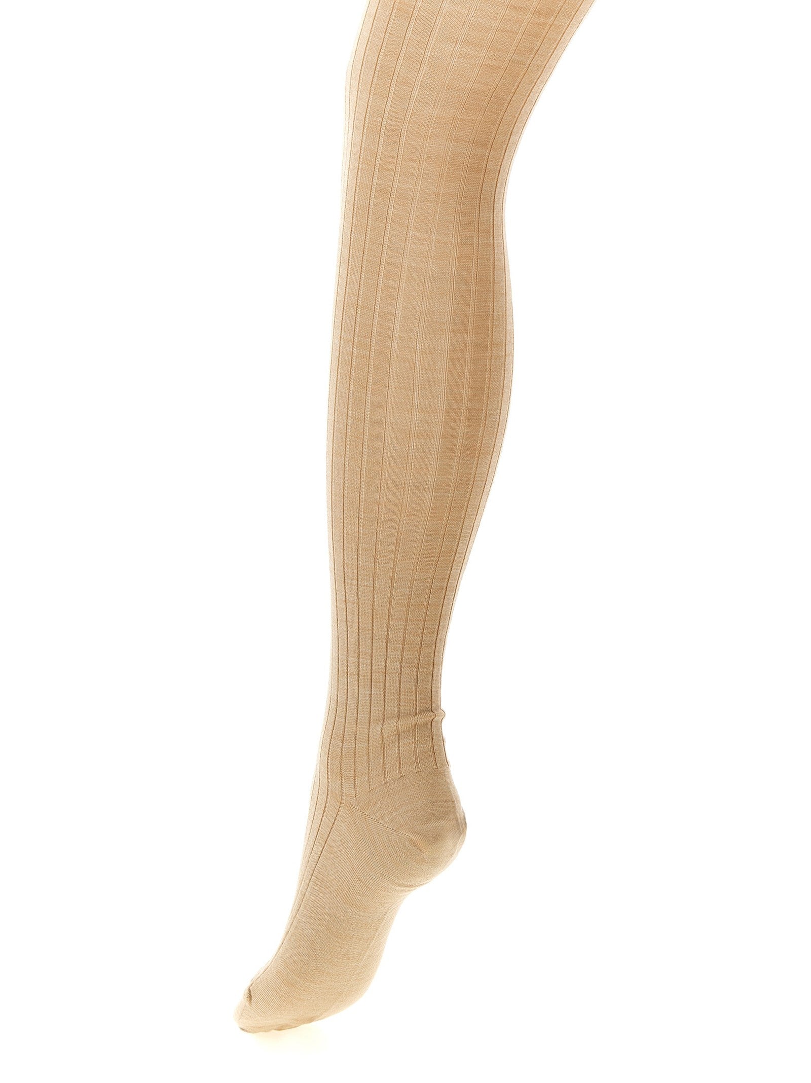 Jil Sander Ribbed Tights Beige