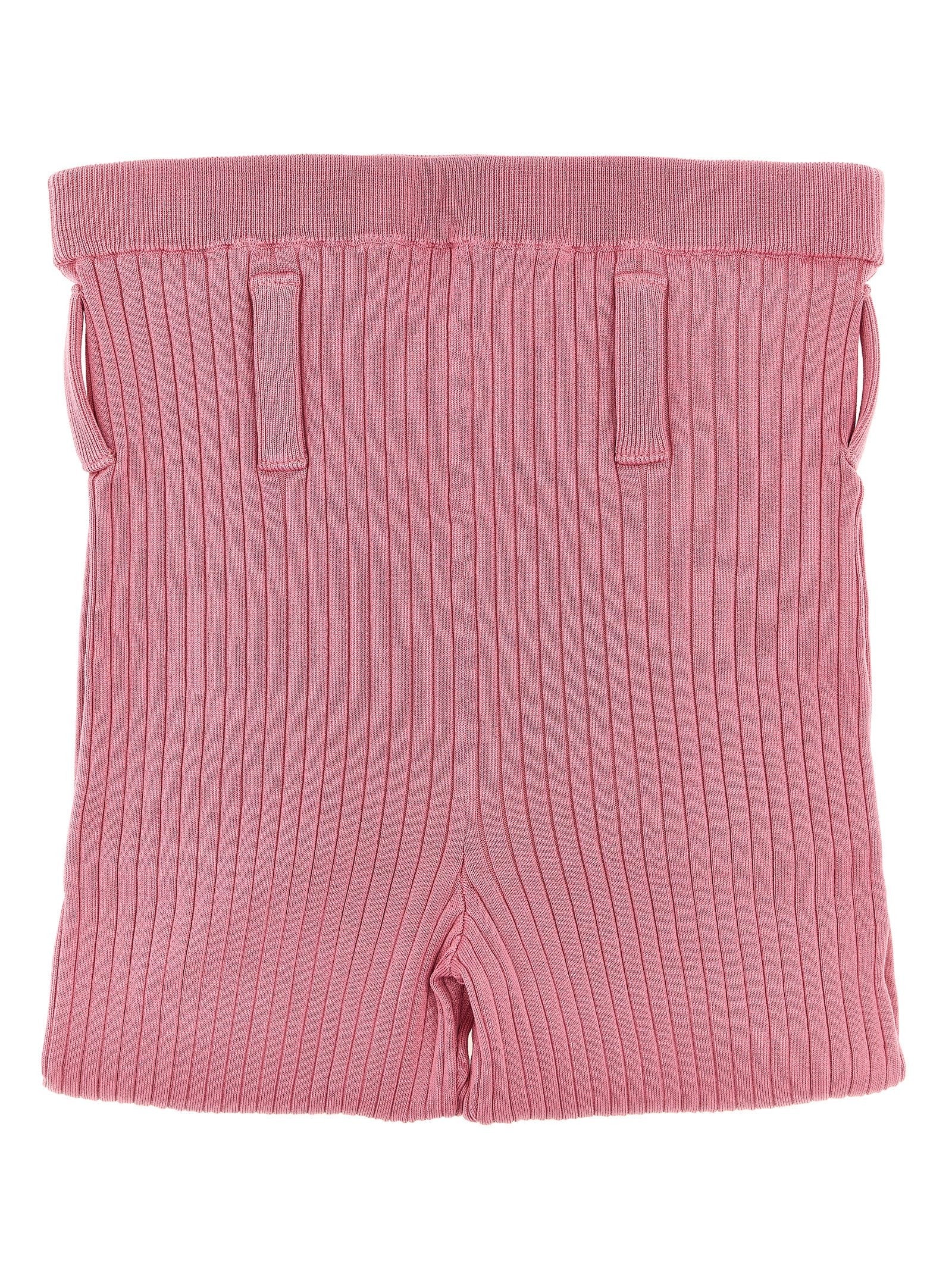 Prada Ribbed Tights Blue