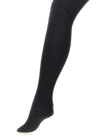 PRADA Ribbed Tights Grey