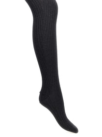 PRADA Ribbed Tights Grey