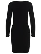 Dsquared2 Ribbed Viscose Dress Black, view 2