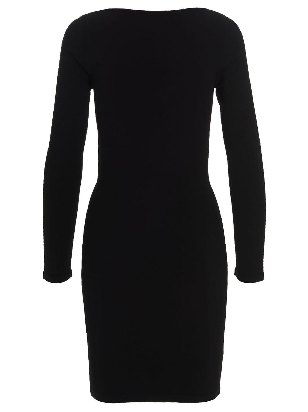 Dsquared2 Ribbed Viscose Dress Black, view 2