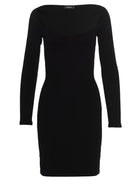 Dsquared2 Ribbed Viscose Dress Black