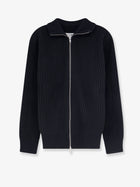MM6 Maison Margiela Men's Ribbed Wool Blend Cardigan Black