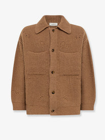 Laneus Men's Ribbed Wool Jacket Beige