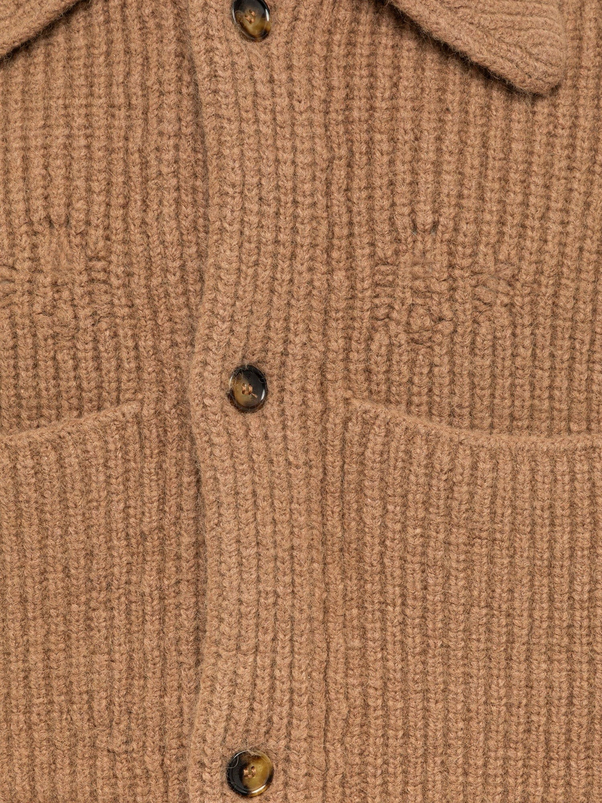 Laneus Men's Ribbed Wool Jacket Beige