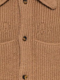 Laneus Men's Ribbed Wool Jacket Beige