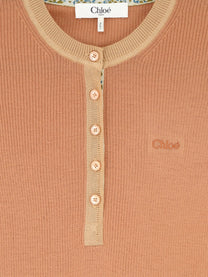 Chloé Women's Ribbed Wool Shirt Brown