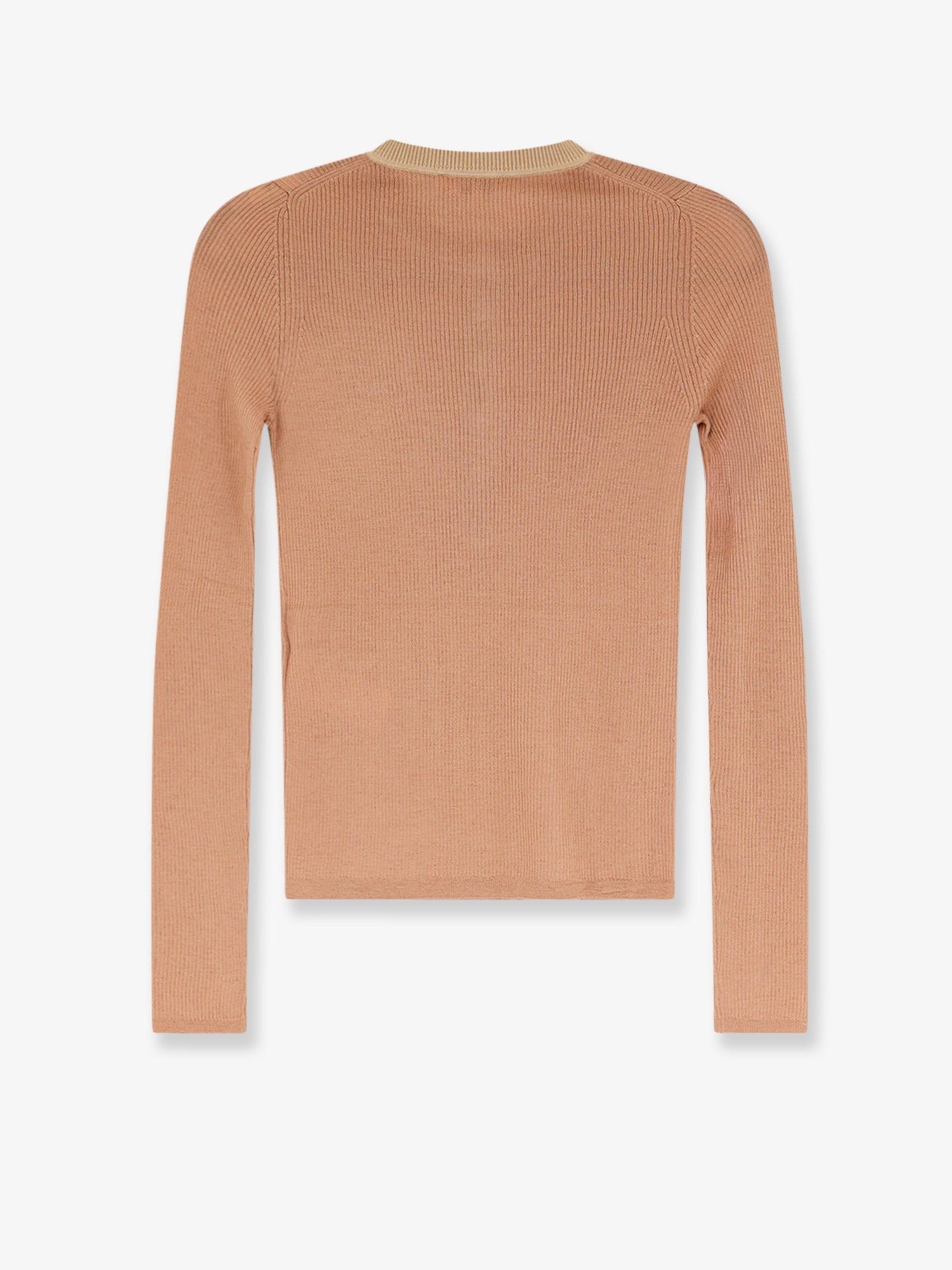 Chloé Women's Ribbed Wool Shirt Brown