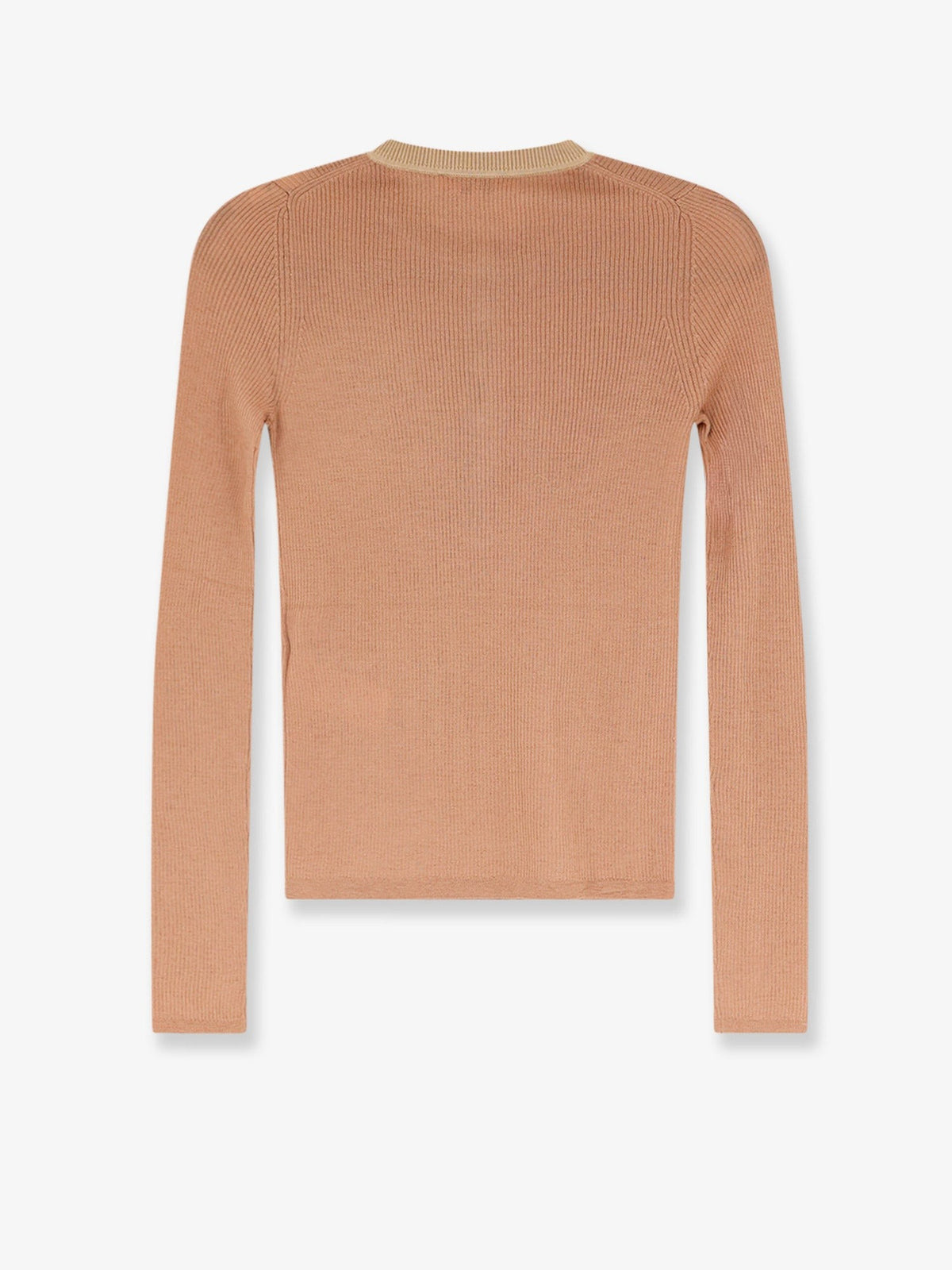 Chloé Women's Ribbed Wool Shirt Brown, view 2