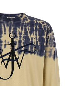JW Anderson Ribbon Anchor Tie Dye Shirt Gold