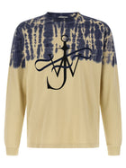 JW Anderson Ribbon Anchor Tie Dye Shirt Gold