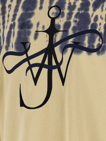 JW Anderson Ribbon Anchor Tie Dye Shirt Gold