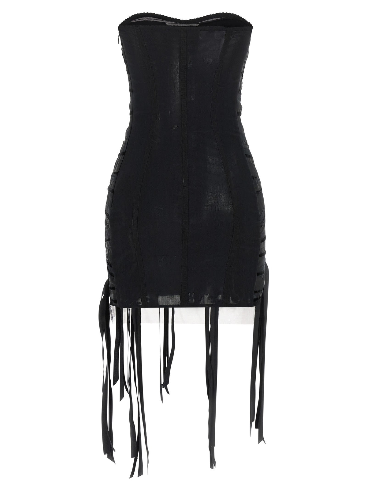 The Attico Ribbon Dress Black, view 2