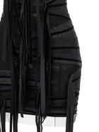The Attico Ribbon Dress Black, view 4
