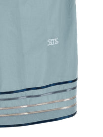 Bode Ribbon Plaid Shirt Blue