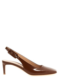 Gianvito Rossi Ric Slingbacks Brown